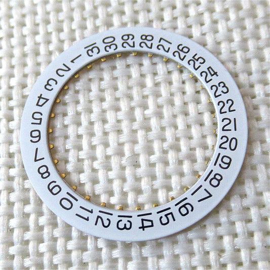 Roue de date blanche, roue de date générique adaptée au mouvement 2834 Date@3
