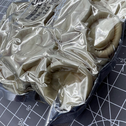 Bergeon 6886-SP-XL rubber finger thimble cots, pack of 144, ideal for watchmaking and delicate tasks.