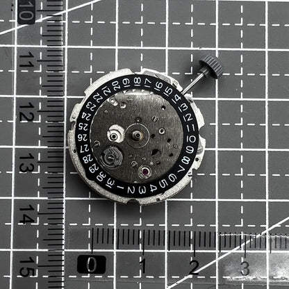 Miyota/Citizen 8215 black dial watch featuring date at 3, automatic movement, ideal for precise daily wear.