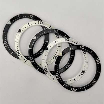 40.3mm green and blue C3/BGW9 lume diving bezel insert for watch repair, durable and precise.