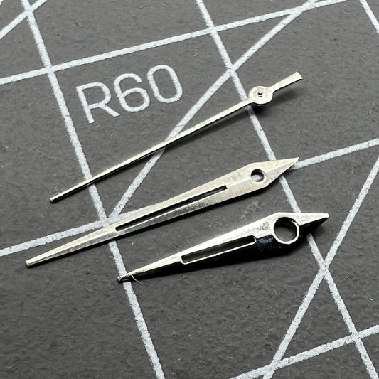 Aiguilles de montre argentées pour mouvement à quartz Miyota 2035 P1-H4-C97 