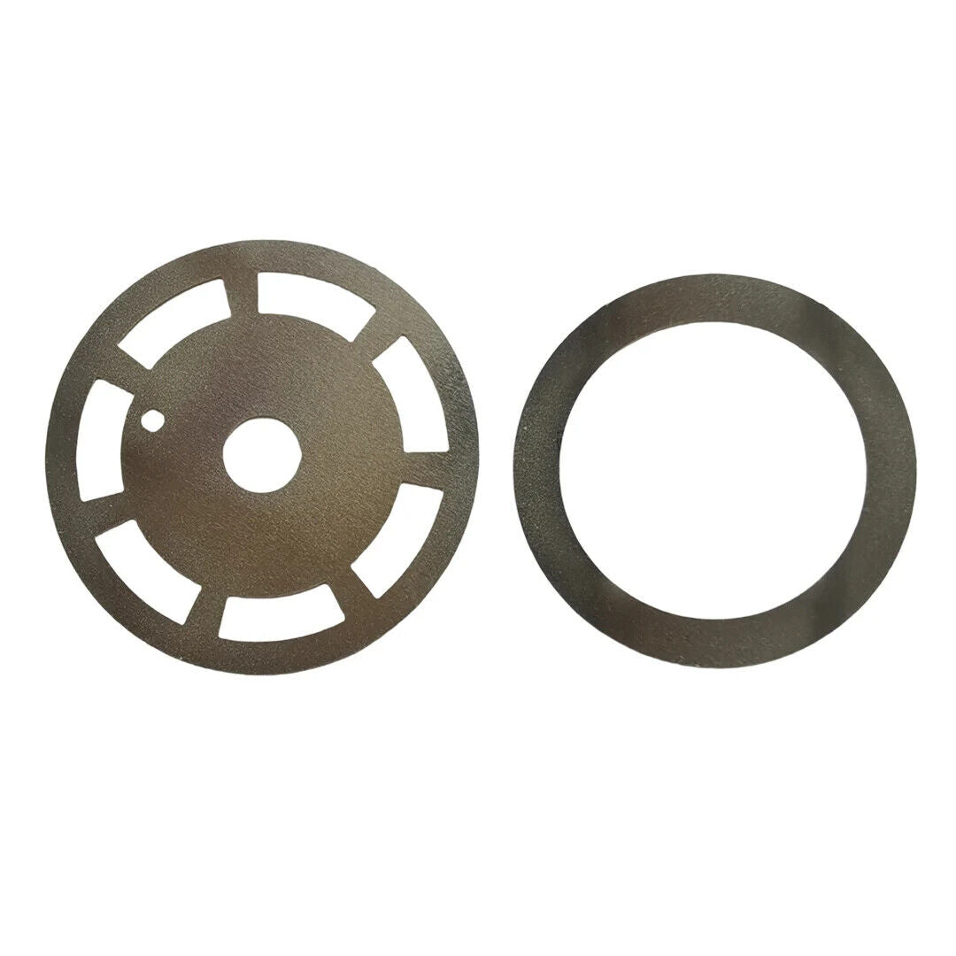 Golden vintage font date and week disk overlay for ETA 2834 watch movement, classic watch accessory detail