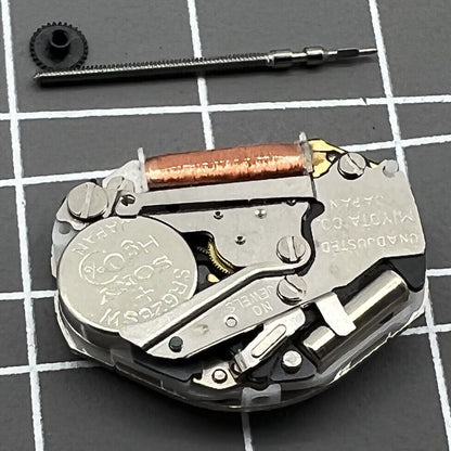 Japan Made Quartz Movement Miyota 2025 2 Hands Movement With Watch Stem