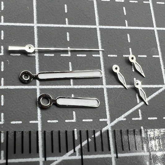 2 Sets Pack Grünes Leuchtzeiger Rund Spitz 11.5mm für VD53 VD54 VD57 Uhrwerk