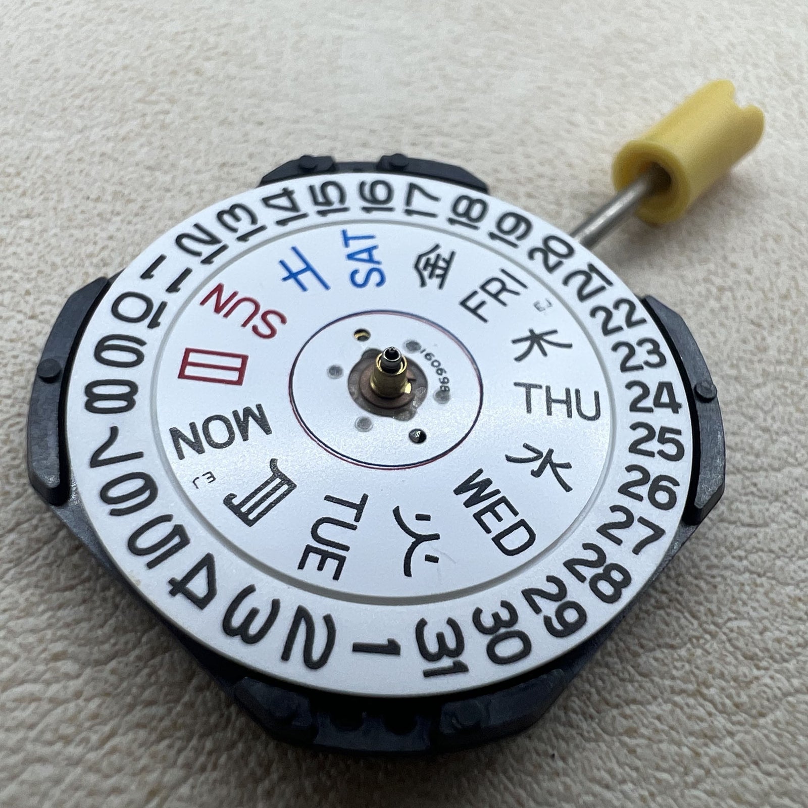 Seiko Japan 7N36C quartz watch movement for precise timekeeping in watch accessories.