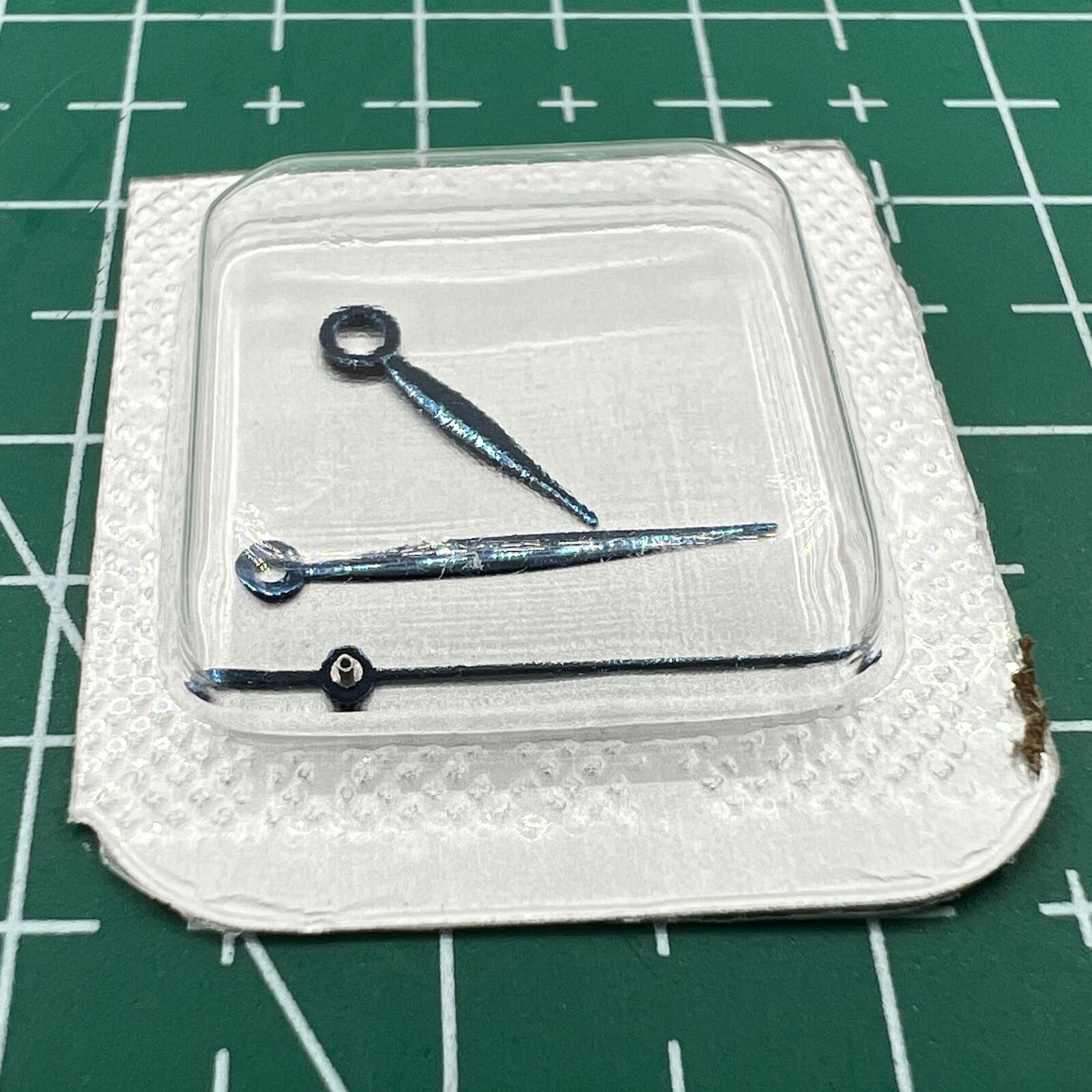 Blue heat-treated watch hands set for ETA 2892, 2824, 2836 movements, precise fit and style