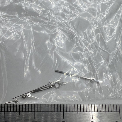 Aiguilles de montre à garniture argentée pour mouvement à quartz Ronda 5030.D P1-H5-NO8 