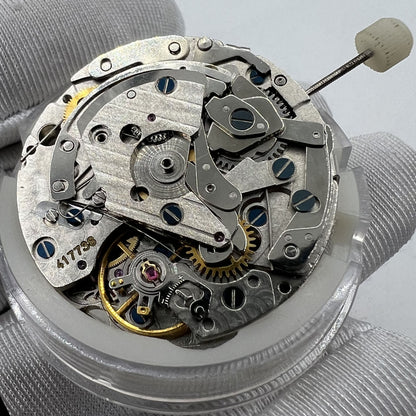 Mouvement mécanique Shanghai 7750, cadran noir, sans rotor, masse oscillante