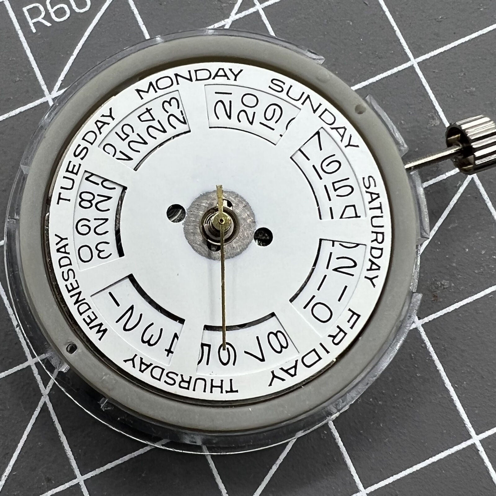 Tianjin Seagull T16 watch featuring day-date automatic mechanical movement and white dial design.