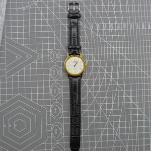 Beijing Double Rhomb Manual Mechanical Watch Golden Case Silver Nail