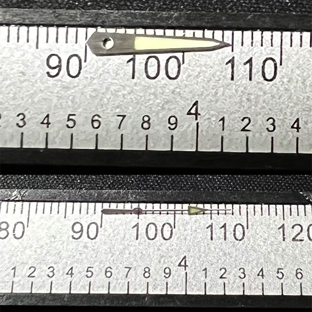13 mm silberner Rand, C3, grün leuchtende Taucheruhrzeiger für SKX/SBBN NH35A/NH36