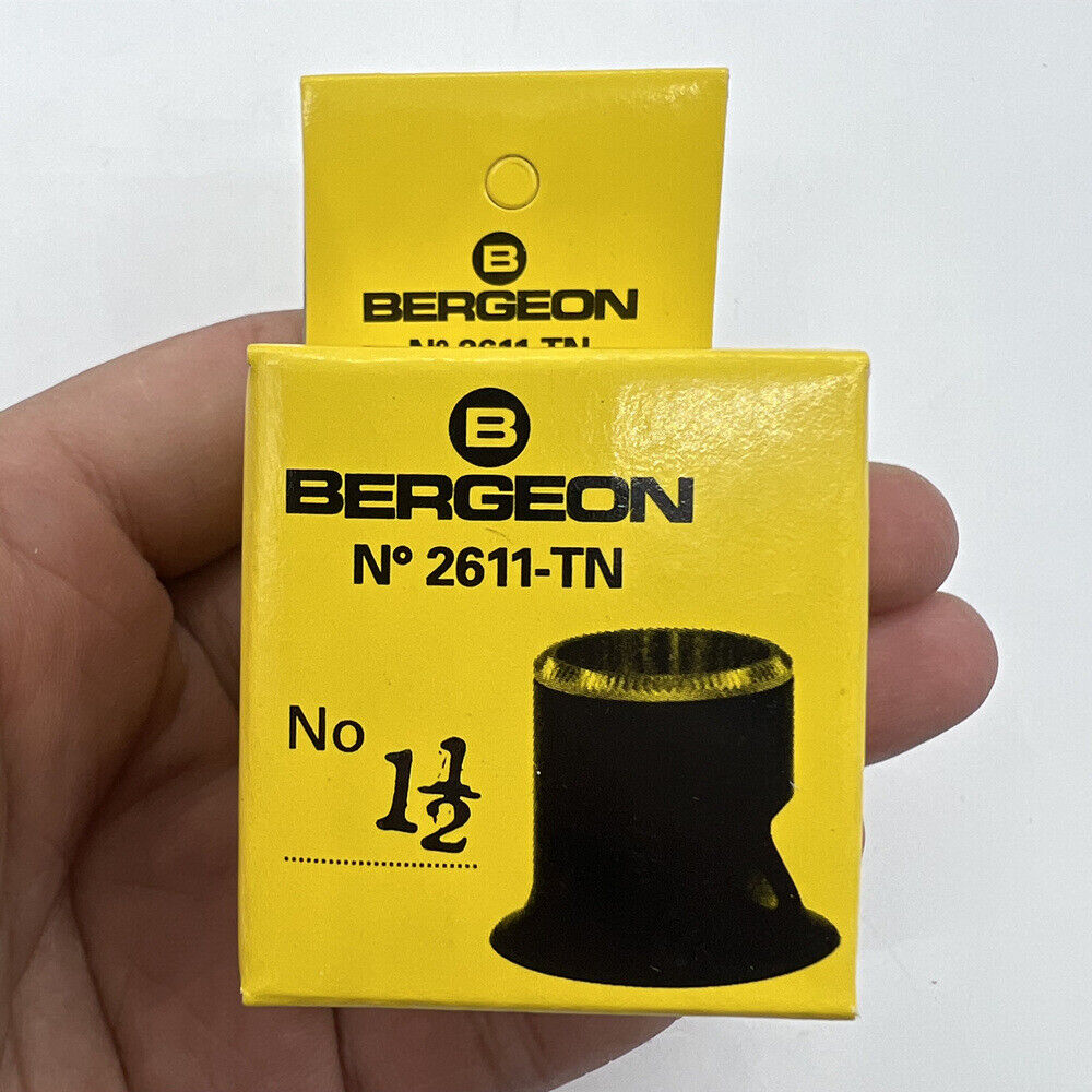 Bergeon 2611-TN-1.5 loupe with 6.7x magnification for precise watch accessory inspection