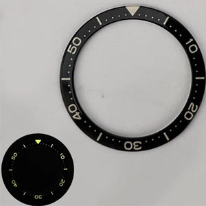 40.3/32.8mm C3/BGW9 Numberal Orange Luminous Diving Flat Watch Bezel Insert