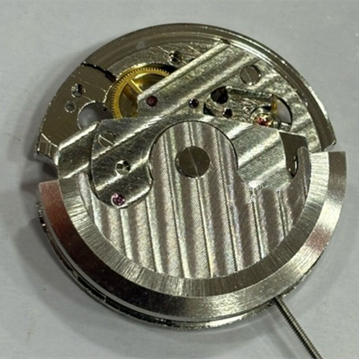 China Made watch accessory featuring 2 Hands Automatic Mechanical Movement with Bare Balance Wheel at 6 o'clock for precision timing.