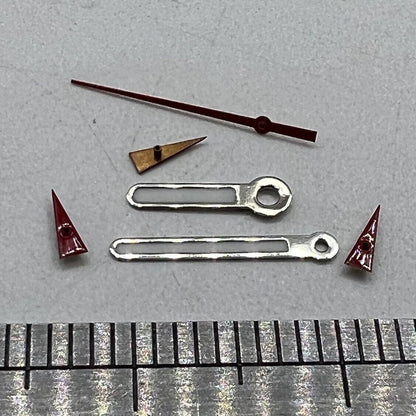 Uhrzeiger, rund, spitz, 11 mm, grün leuchtend, für Miyota OS10 OS20 OS60 OS80