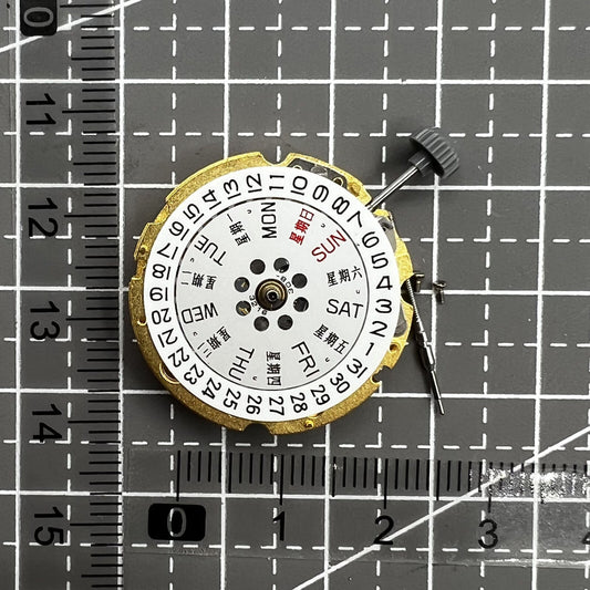 Golden plated watch with Miyota/Citizen 8205 automatic mechanical movement, durable and precise.