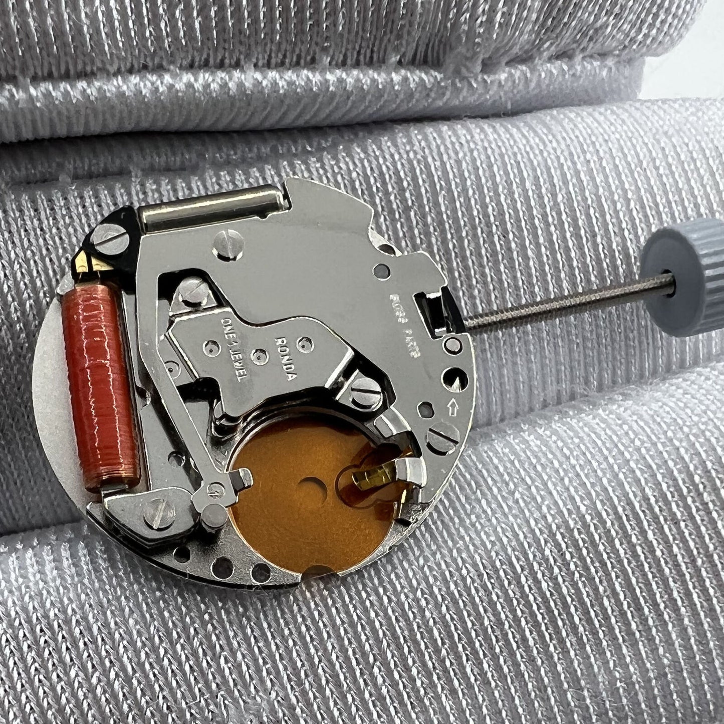 Swiss Movement Ronda 772 Quartz mechanism for precise watch accessory timekeeping.