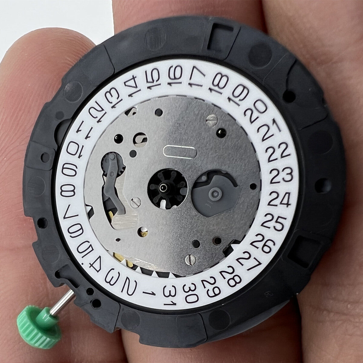 Miyota OS20 quartz watch movement by Japan Made with date display at 3/6 for watchmakers