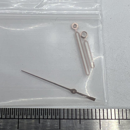 AP green luminous watch hands with rose gold trim, fits NH35, NH36, SKX007, SBBN models for low-light readability.