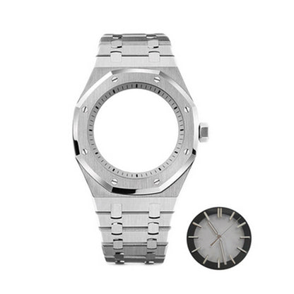 41MM Watch Case + Strap + Dial + Watch Hands for NH70 Modified Case
