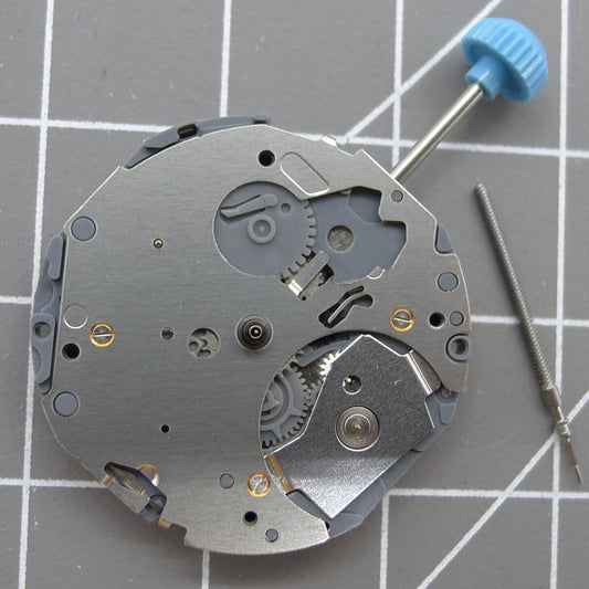 Japan Miyota 6P23 quartz watch movement with 5 hands, precision-engineered for durable timekeeping.