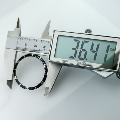 Aluminiumlegierung Vintage Uhr Lünette Braun Grün Leuchtend 36 5x30 8mm