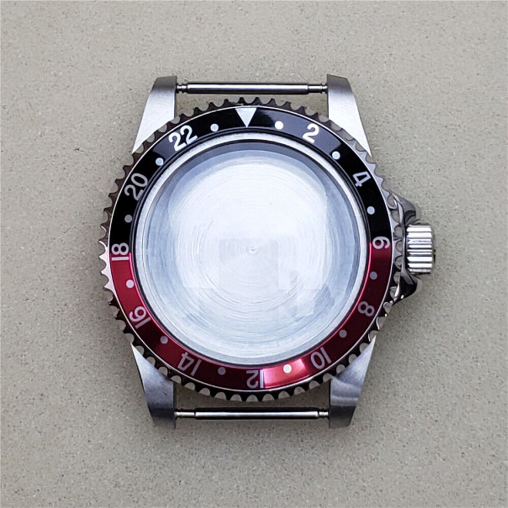 39.5MM stainless steel watch case with acrylic mirror for NH35/NH36 mechanical movements.