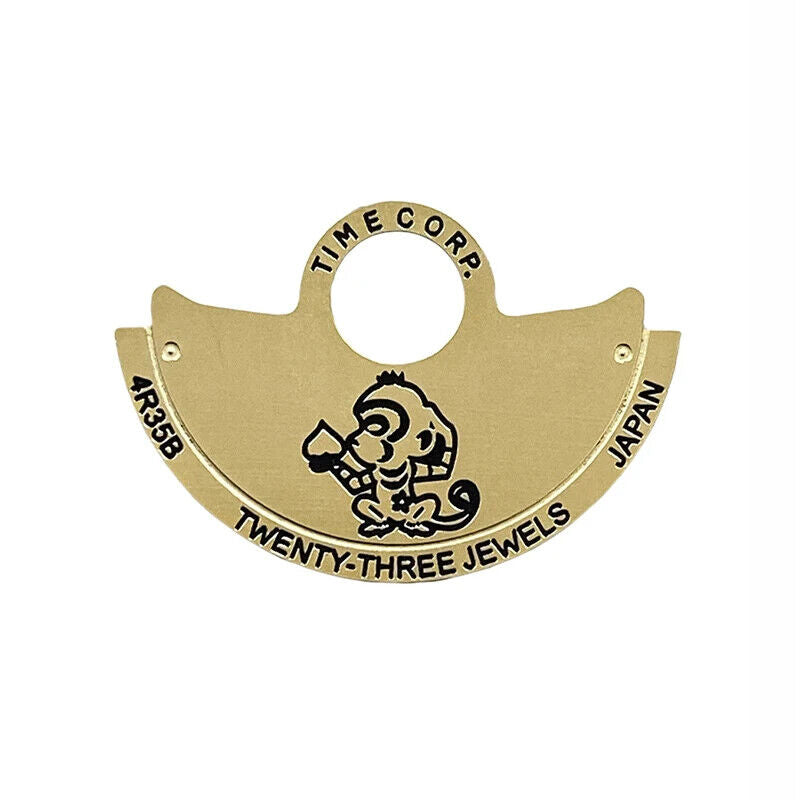 Zodiac Golden Rotor overlay enhancing NH35 NH36 automatic watch movement performance and style.