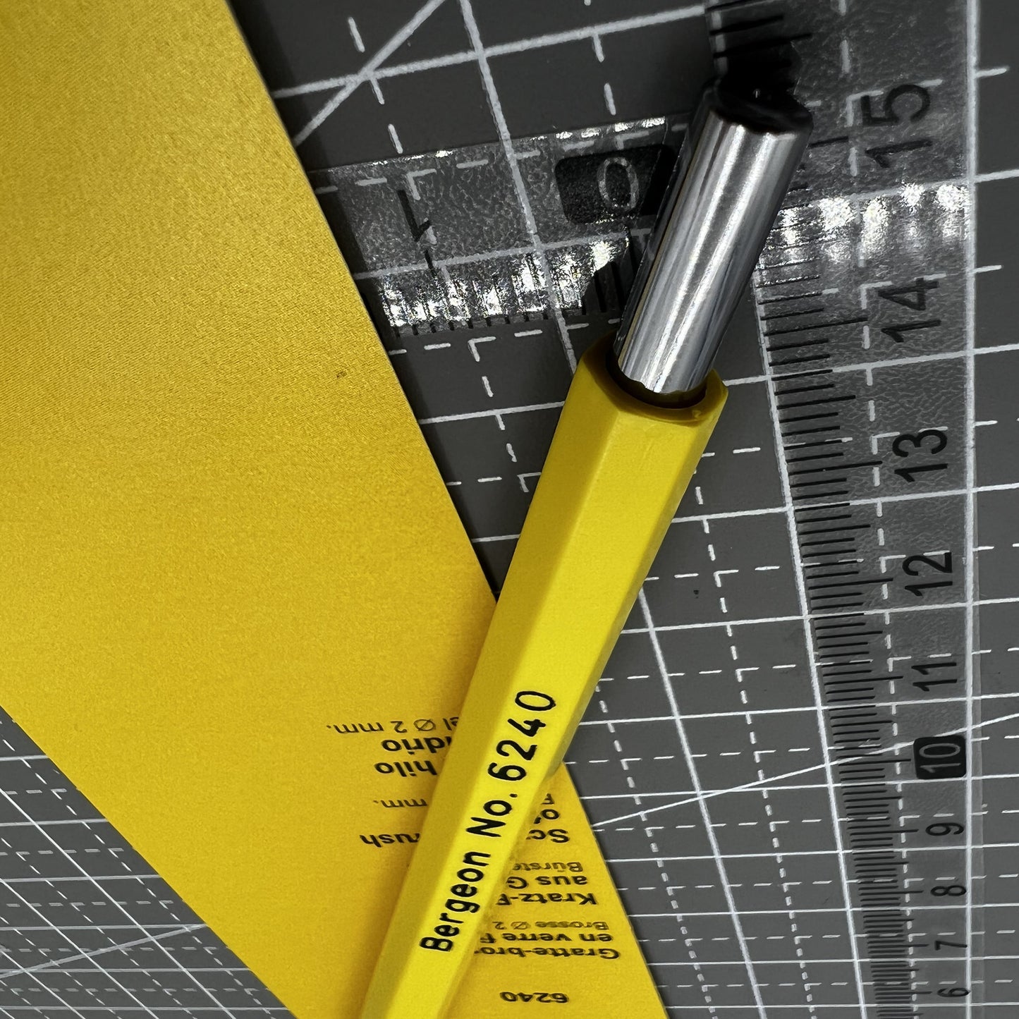 Swiss Bergeon 6240 glass fibre scratch brush for precise watch glass repair and cleaning.