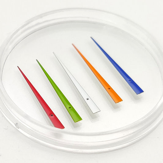 Aiguilles de seconde multicolores de 12,5 mm pour mouvement NH35A/NH36A