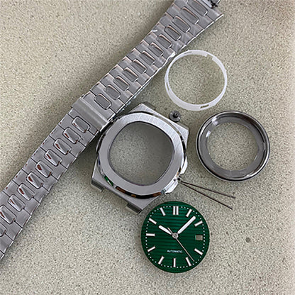 Watch Case+Strap+Dial+Hands 41mm Stainless Steel Sapphire Glass for NH35/36