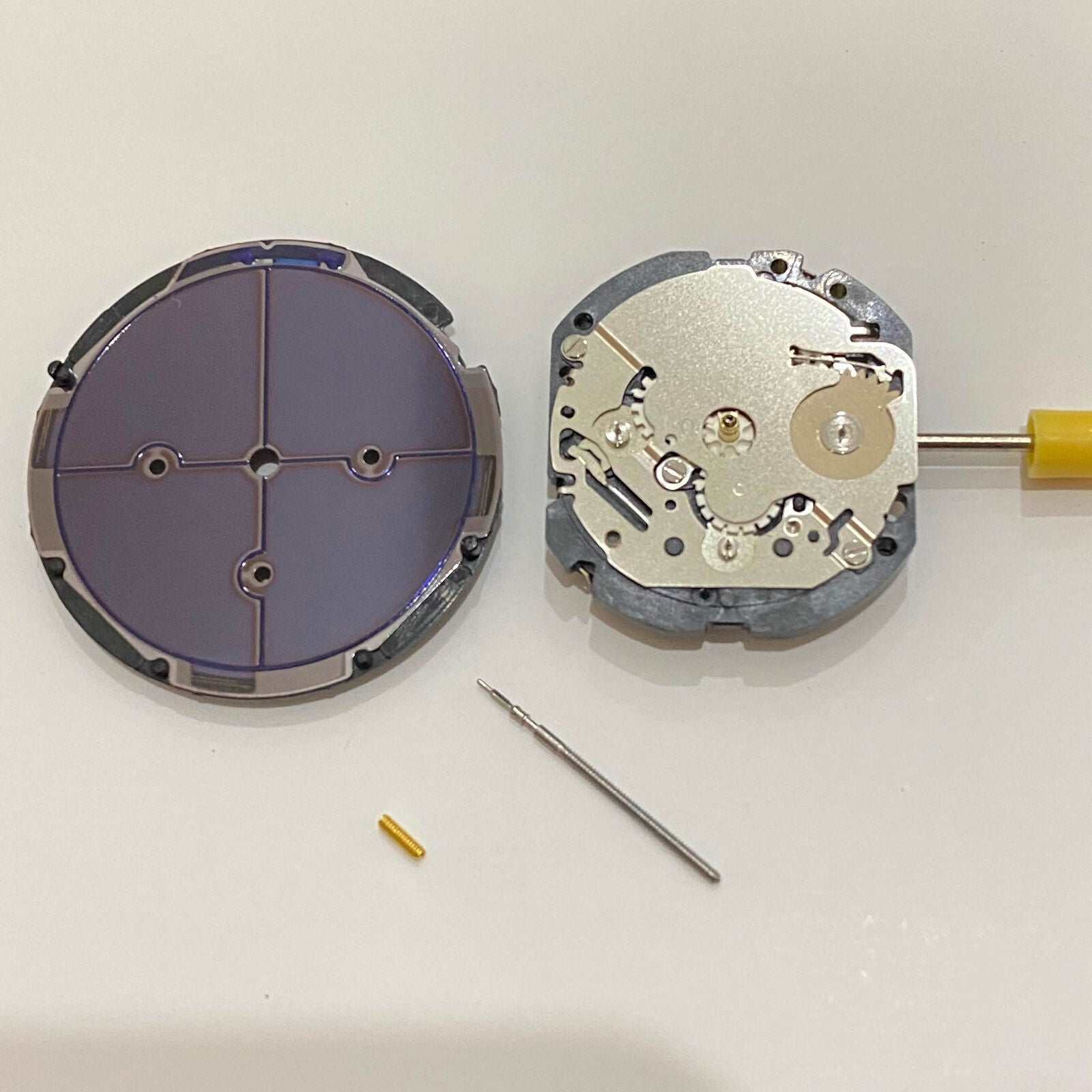 Hattori Epson VS3J solar-powered quartz watch movement, precision Japan-made accessory for repairs