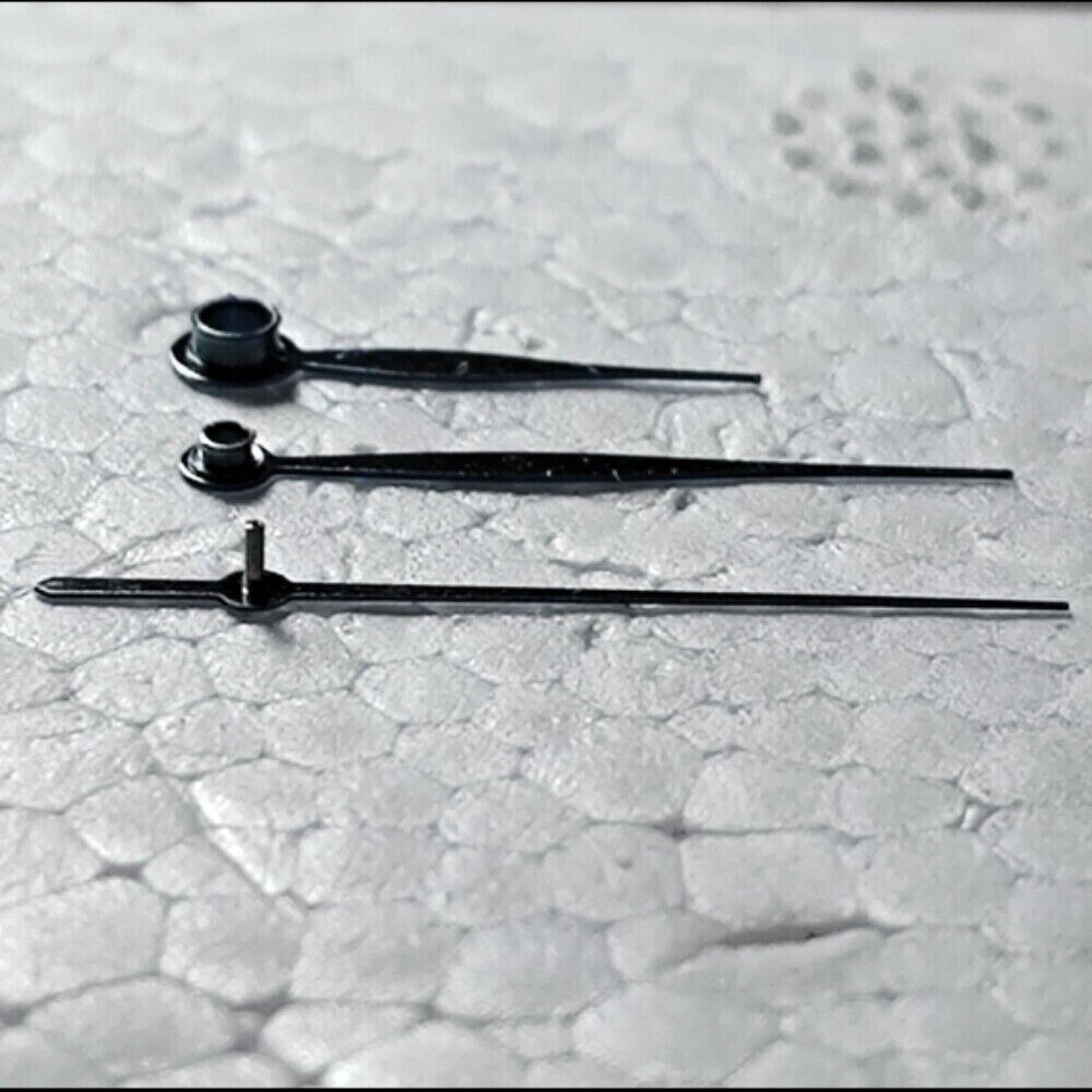 11 × 16 × 16 mm polierter schwarzer Zeigersatz in Blattform für das LB06-Uhrwerk