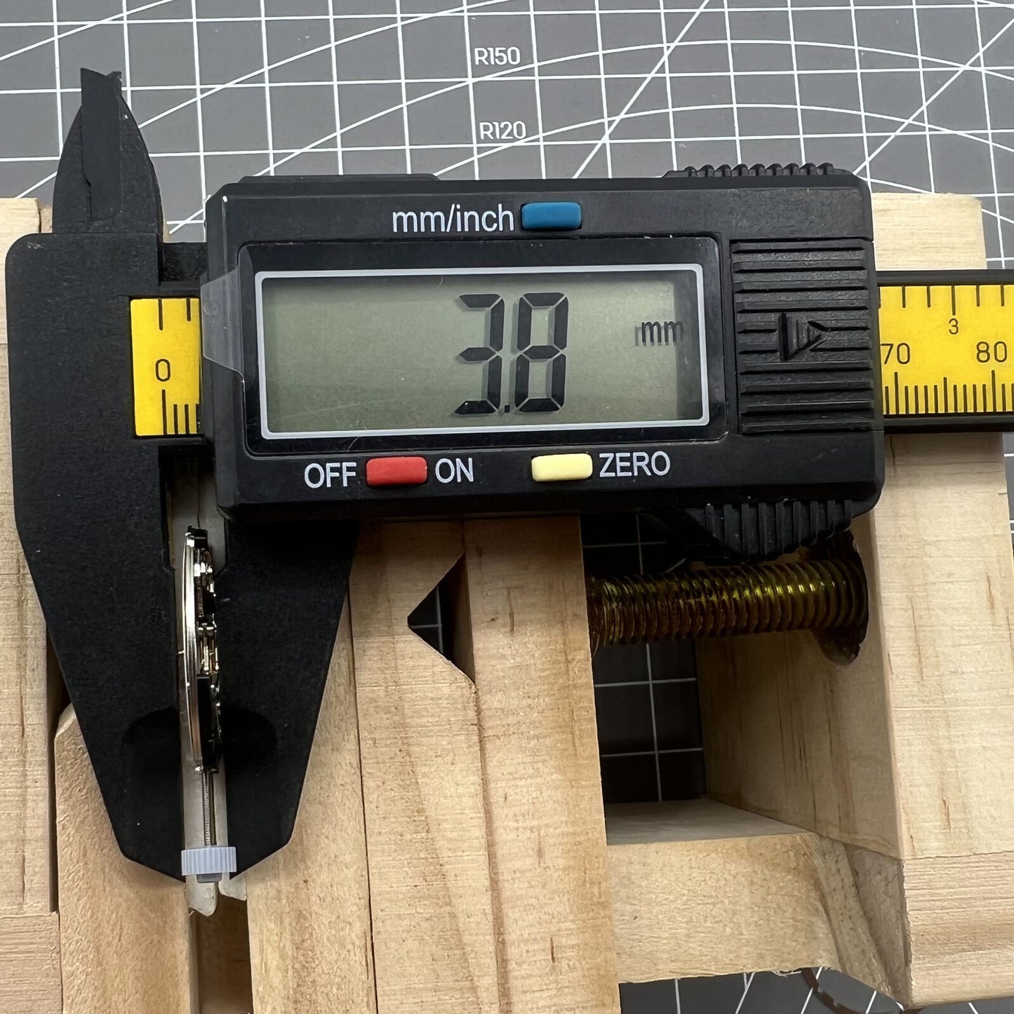 Swiss Made Ronda 705 quartz watch movement with date display at 3 o'clock for accurate timekeeping and reliability