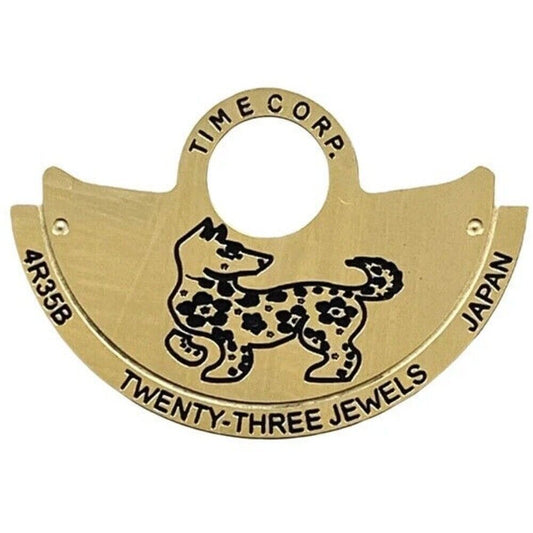 Hund ~ China Zodiac Golden Rotor Oszillierende Gewicht Overlay für NH35 NH36 4R35