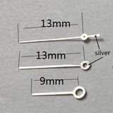 13mm Watch Hands Silver Trim for Miyota 2315 2035 2036 2115 2305