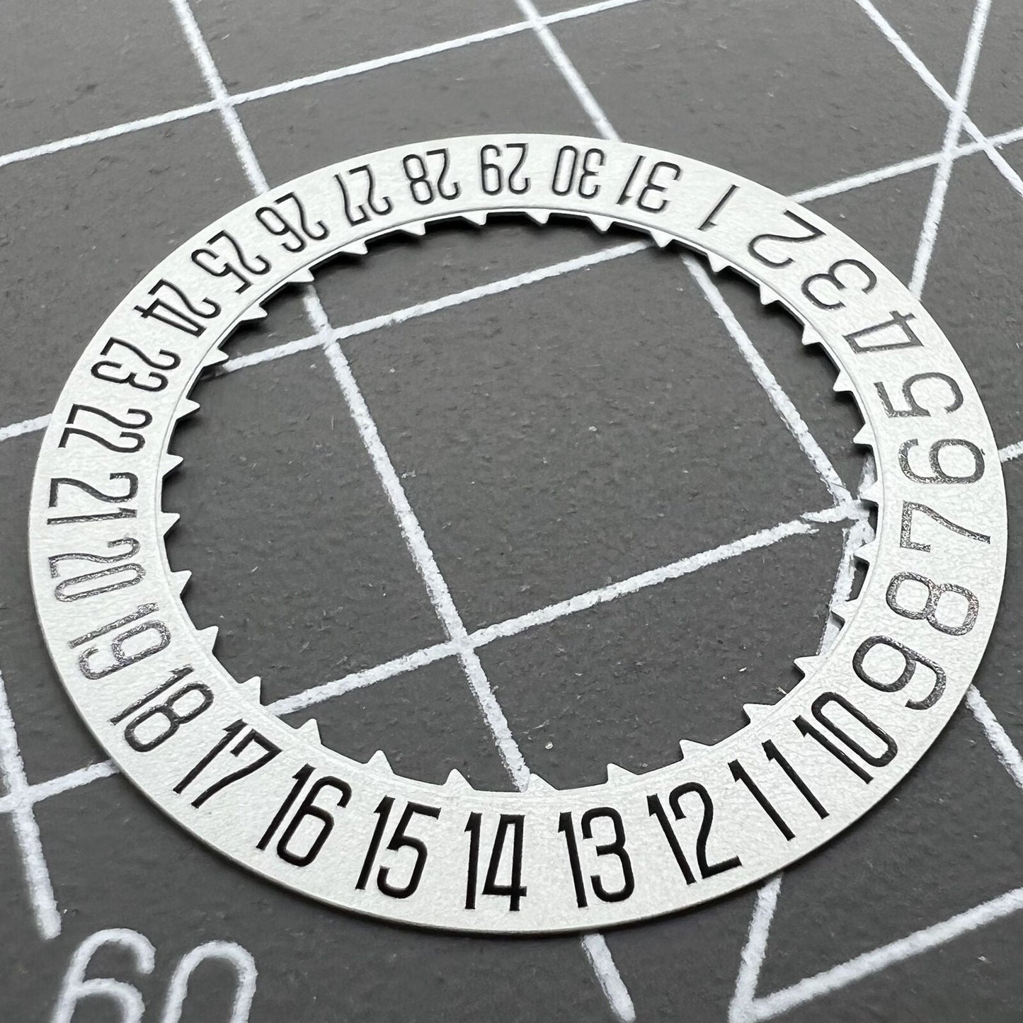 2 Stück Japan Original Datumsscheibe für Miyota 9015 Uhrwerk Datum bei 6 Uhr