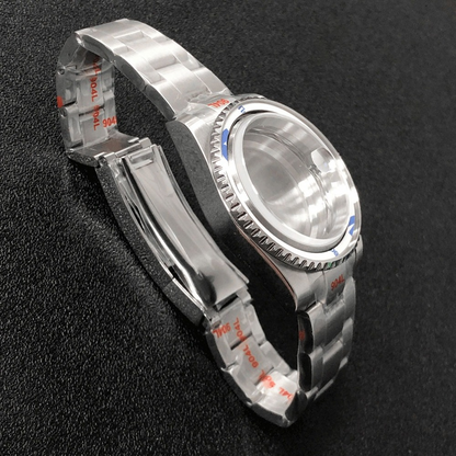 Montre 40 mm, boîtier en verre saphir, bracelet en acier 316L, compatible avec la NH35 japonaise 