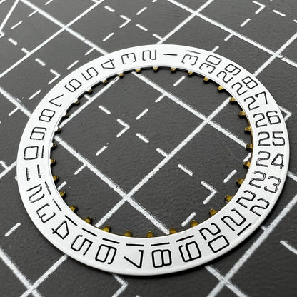 Swiss White Date Disk Wheel Date Wheel for ETA2824 Movement Date 3 Square Font