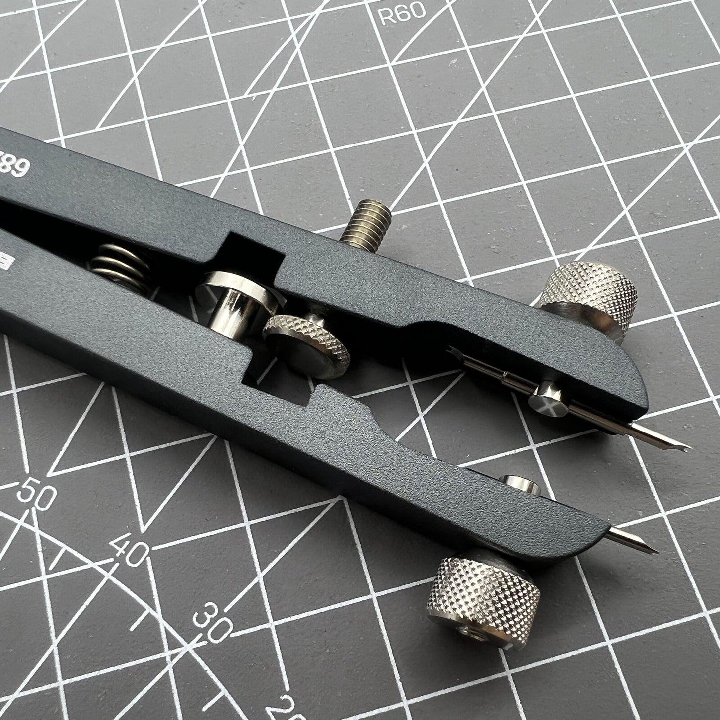 Bergeon 6825-PF spring bar pliers for precise watch bracelet adjustments, Swiss Made quality tool.