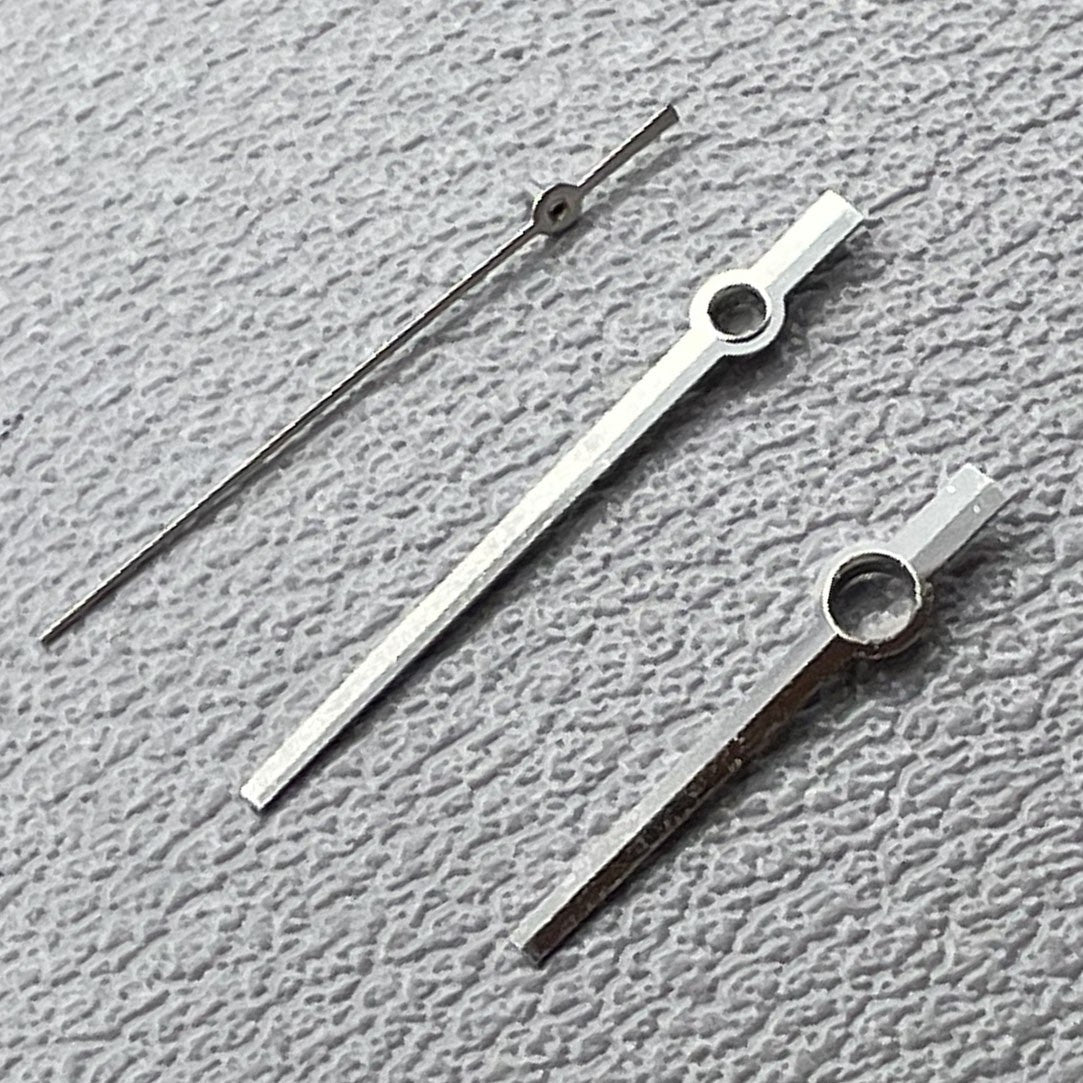 Set of silver Modified Dayjust High Canon hands compatible with Miyota 8285,.