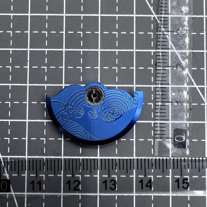 Blau Modifizierte Glücksbringer Wolkenrotor Schwungmasse für NH35 NH36 Uhrwerk