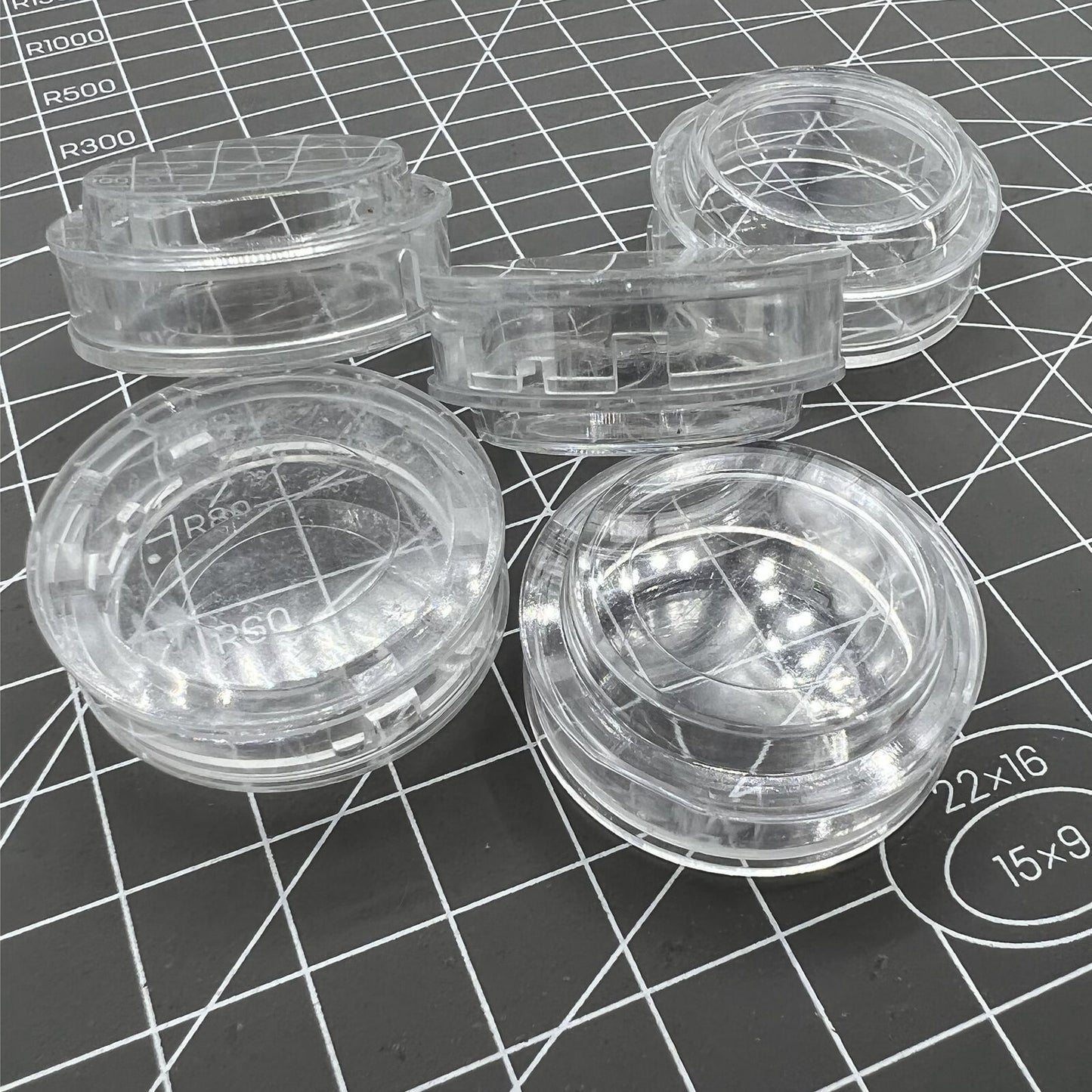 Boîtes de rangement en plastique pour mouvements de montres, grandes ou petites, 10/30/50 pièces