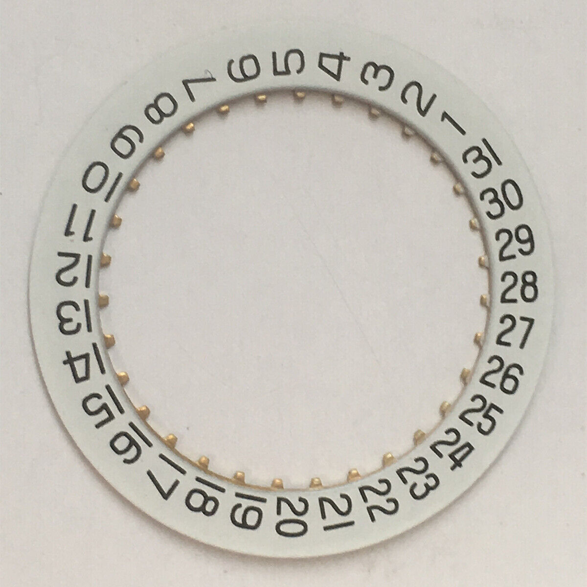 White date wheel disk for ETA 2834/2836/2846 watch movements, compatible generic replacement.