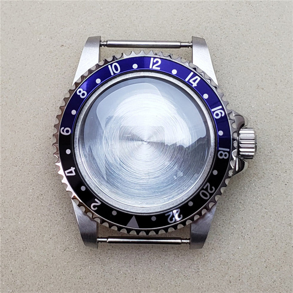 39.5MM stainless steel watch case with acrylic mirror for NH35/NH36 mechanical movements.