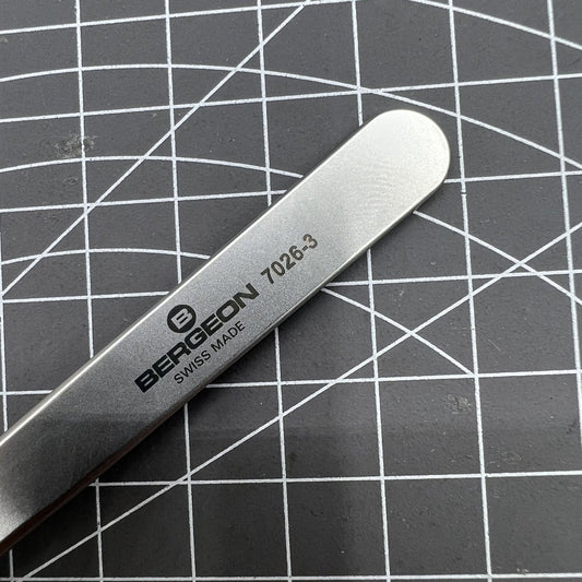 Bergeon 7026-3 7024-3 Ersatz-Pinzette mit feinen Spiralfedern, antimagnetisch