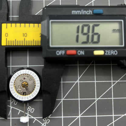 Swiss Made Ronda 585 quartz watch movement with date display at 6, high precision for accessories