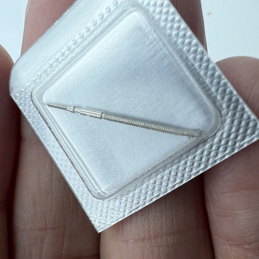 Replacement watch winding stem for Soprod A10, durable spare part for precise watch repairs.