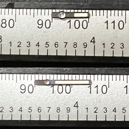 Aiguilles de montre de plongée lumineuses vertes C3 12 mm avec garniture argentée pour SKX/SBBN NH35A/NH36