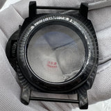 44mm 316L Black Sapphire Glass Watch Case for Seagull ST3600/ST3621/ETA6497/6498